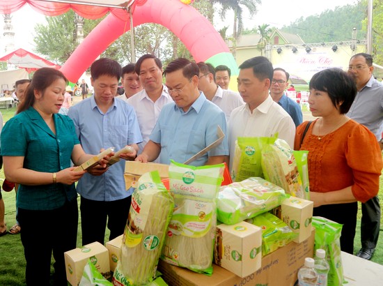 Sản phẩm Mì gạo sạch sinh ra từ lành của HTX Hùng Lô, thành phố Việt Trì