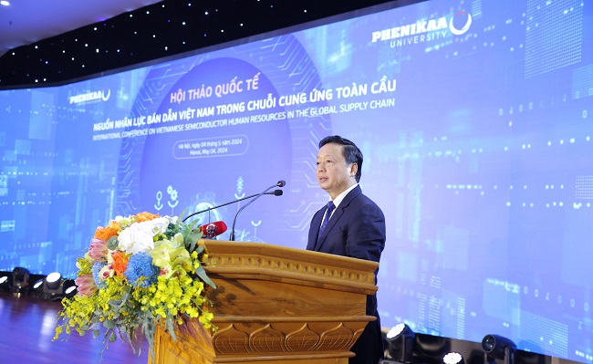 Phó thủ tướng Trần Hồng Hà phát biểu tại sự kiện.