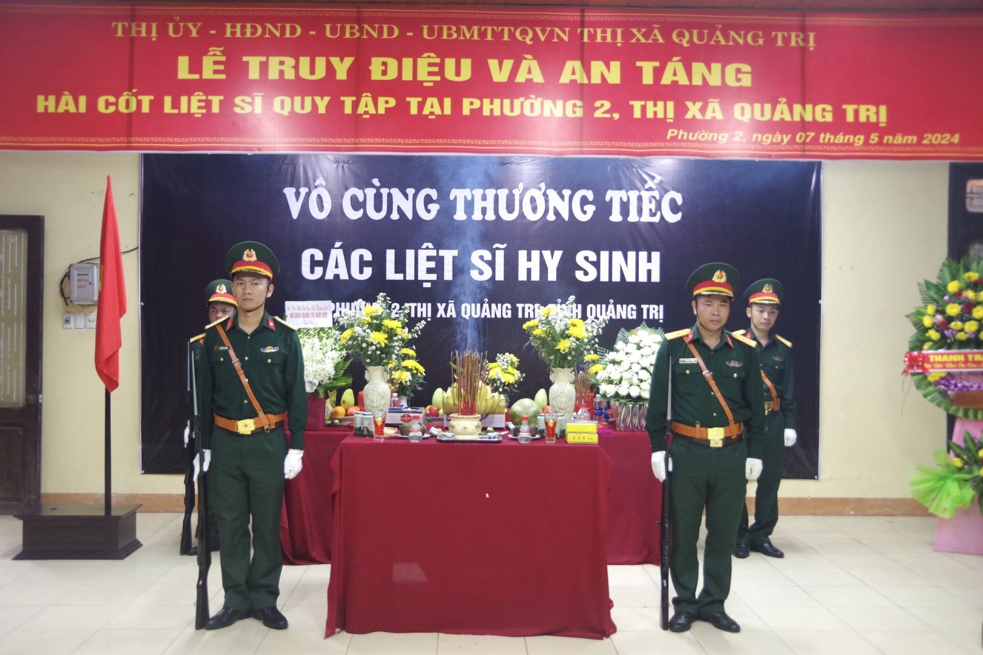 Thị xã Quảng Trị, tỉnh Quảng Trị tổ chức Lễ truy điệu và an táng hài cốt liệt sĩ