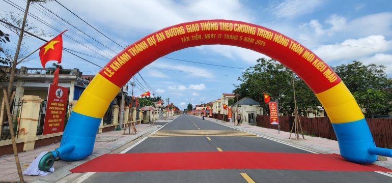 Hải Phòng: Khánh thành dự án đường giao thông Nông thôn mới kiểu mẫu tại xã Tân Tiến