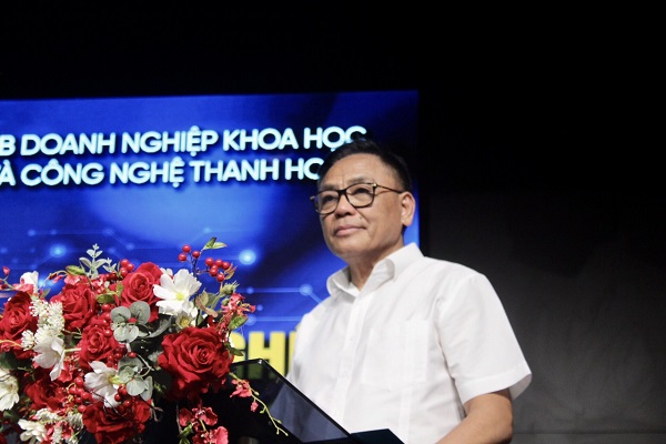 Ông Cao Tiến Đoan, Chủ tịch Hiệp hội Doanh nghiệp tỉnh Thanh Hoá phát biểu
