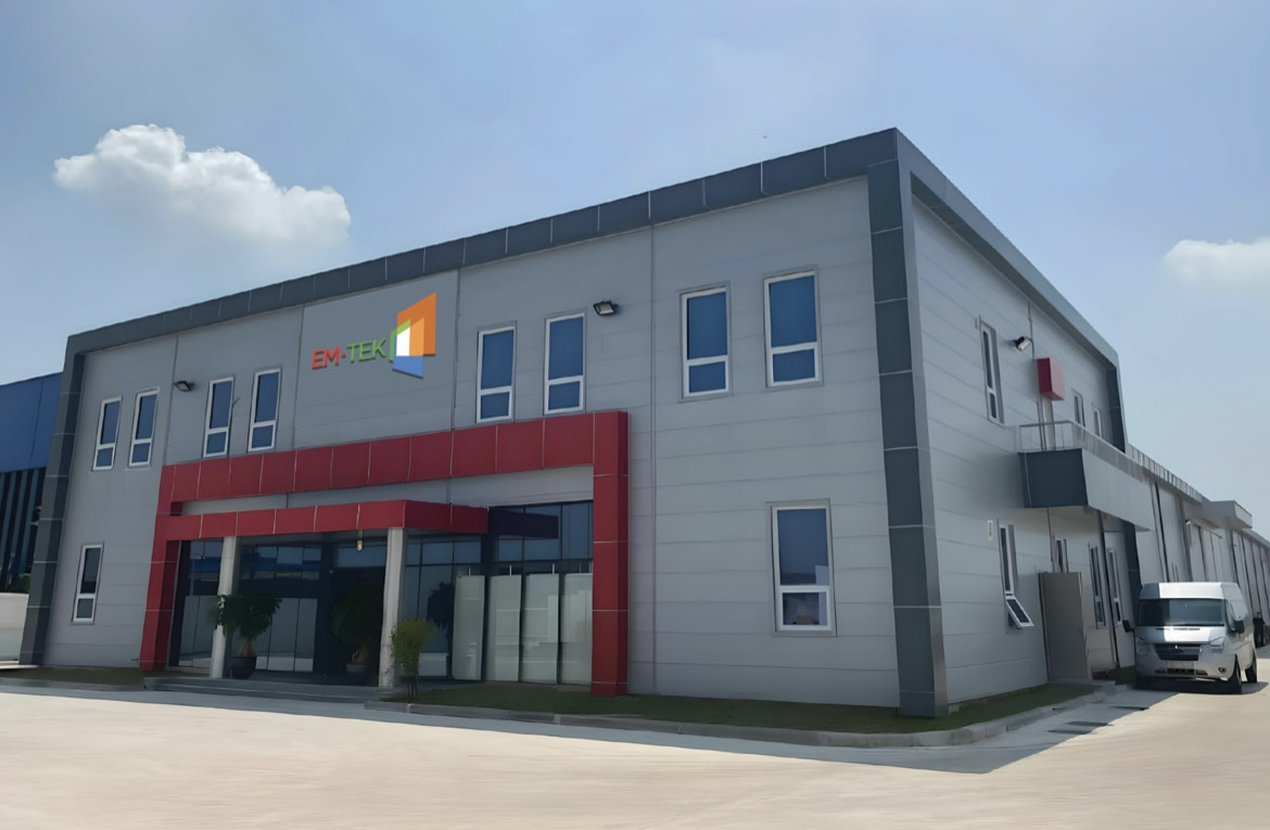 The EMTEK automation plant is located in Thuan Thanh II Industrial Park, Bac Ninh
