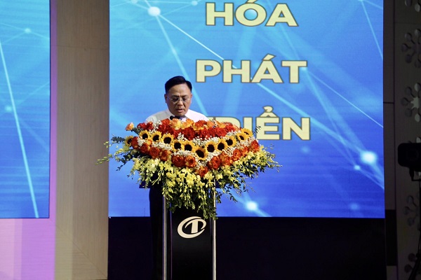 Chủ tịch Hiệp hội Doanh nghiệp tỉnh Thanh Hóa- Cao Tiến Đoan  phát biểu