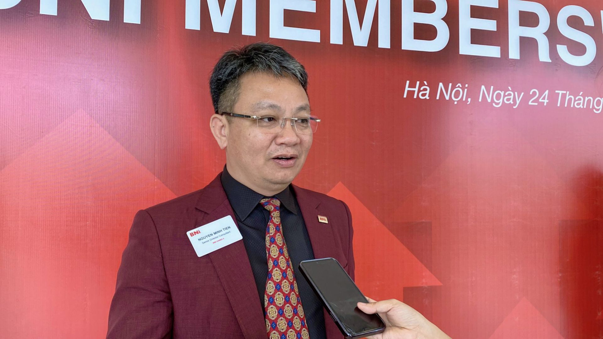 Ông Nguyễn Minh Tiền - Giám đốc phát triển phát triển cấp cao của BNI Hà Nội.