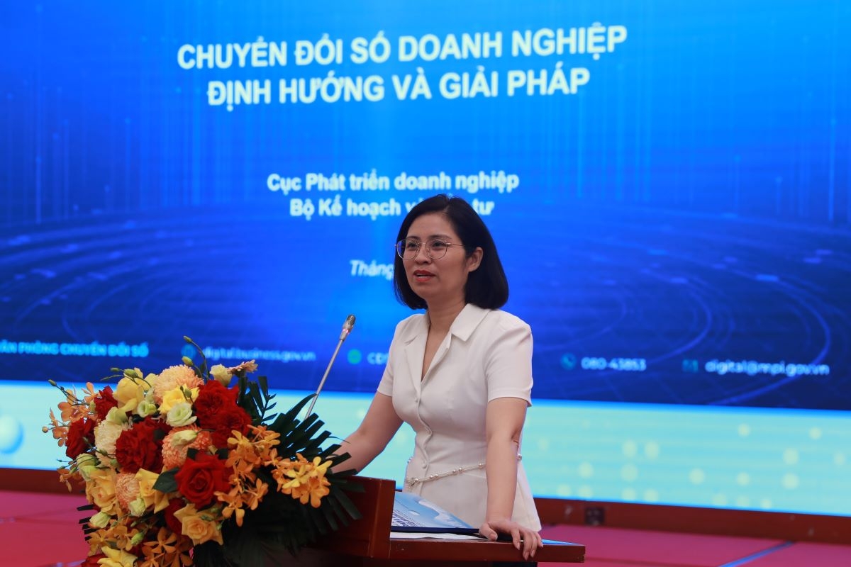 Bà Trịnh Thị Hương, Phó Cục trưởng Cục Phát triển doanh nghiệp, Bộ Kế hoạch và Đầu tư.