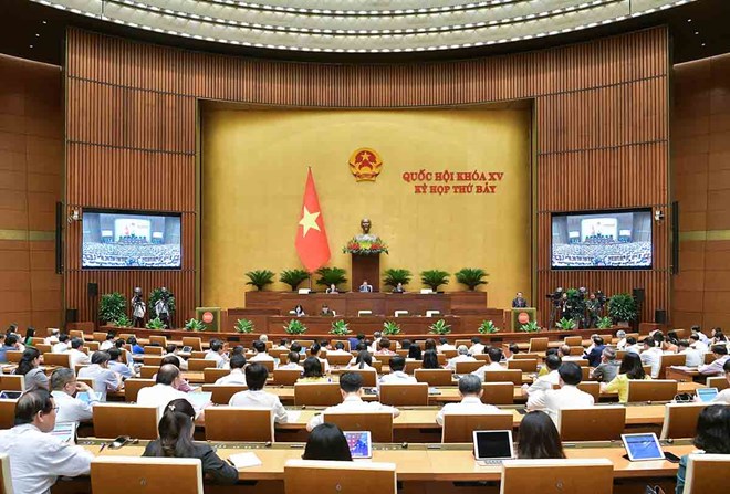 Quốc hội biểu quyết việc điều chỉnh chương trình Kỳ họp thứ 7
