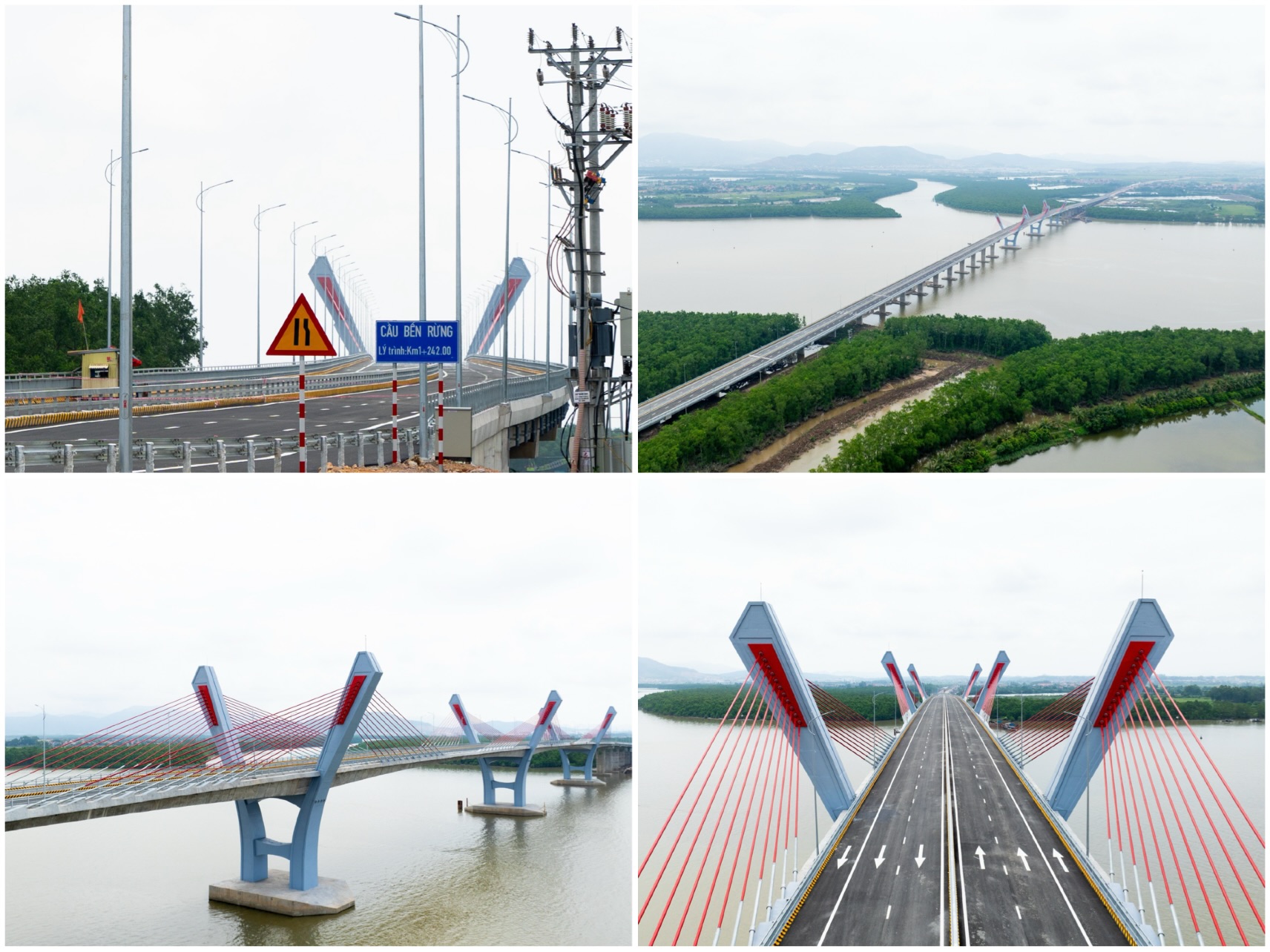 Cầu Bến Rừng nối đôi bờ sông Đá Bạch, nối H.Thủy Nguyên (Hải Phòng) và TX.Quảng Yên (Quảng Ninh)