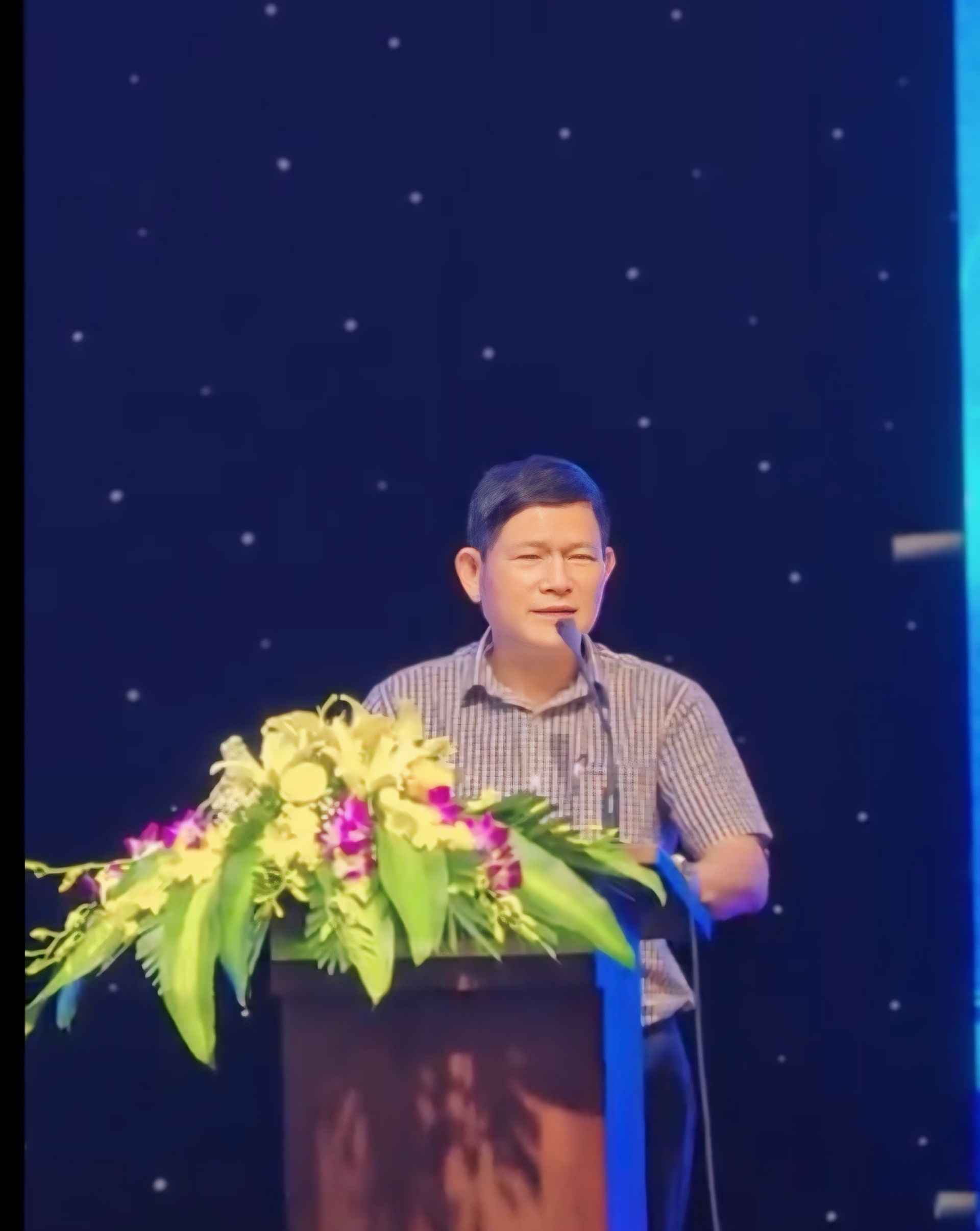 Ông  Nguyễn Thanh Cảnh, Chủ tịch Hiệp hội Doanh nghiệp TP Hạ Long phát biểu