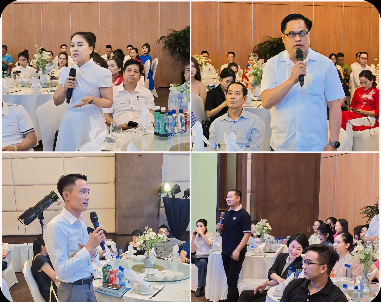 Đại diện DN đóng góp ý kiến xây dựng kênh foodtour Quảng Ninh uy tín chất lượng.