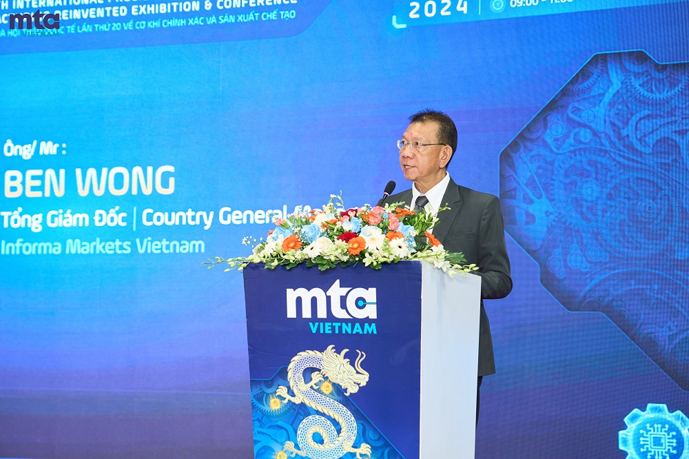 Ông Ben Wong – Tổng Giám Đốc Informa Markets Việt Nam phát biểu tại lễ khai mạc