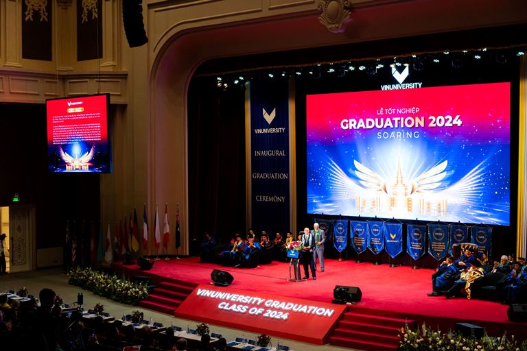 At the graduation ceremony on June 29th, Professor Max J. Pfeffer recognized the outstanding achievements of VinUni students and the university’s journey to becoming an elite, world-class university in Vietnam.