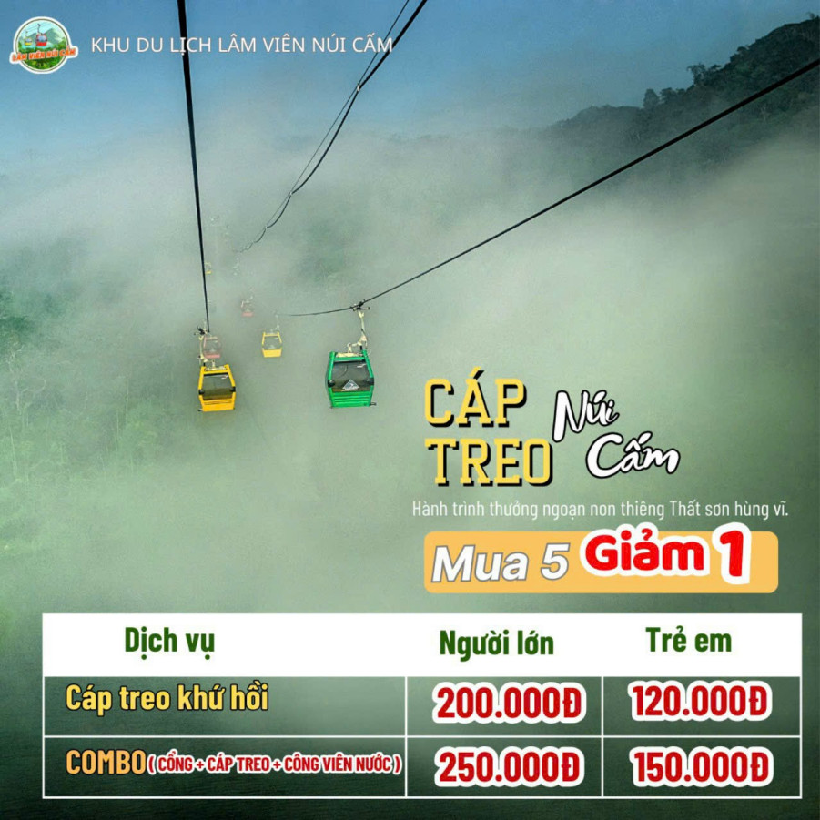 Aerial sightseeing - Buy 5 get 1 free cable car tickets