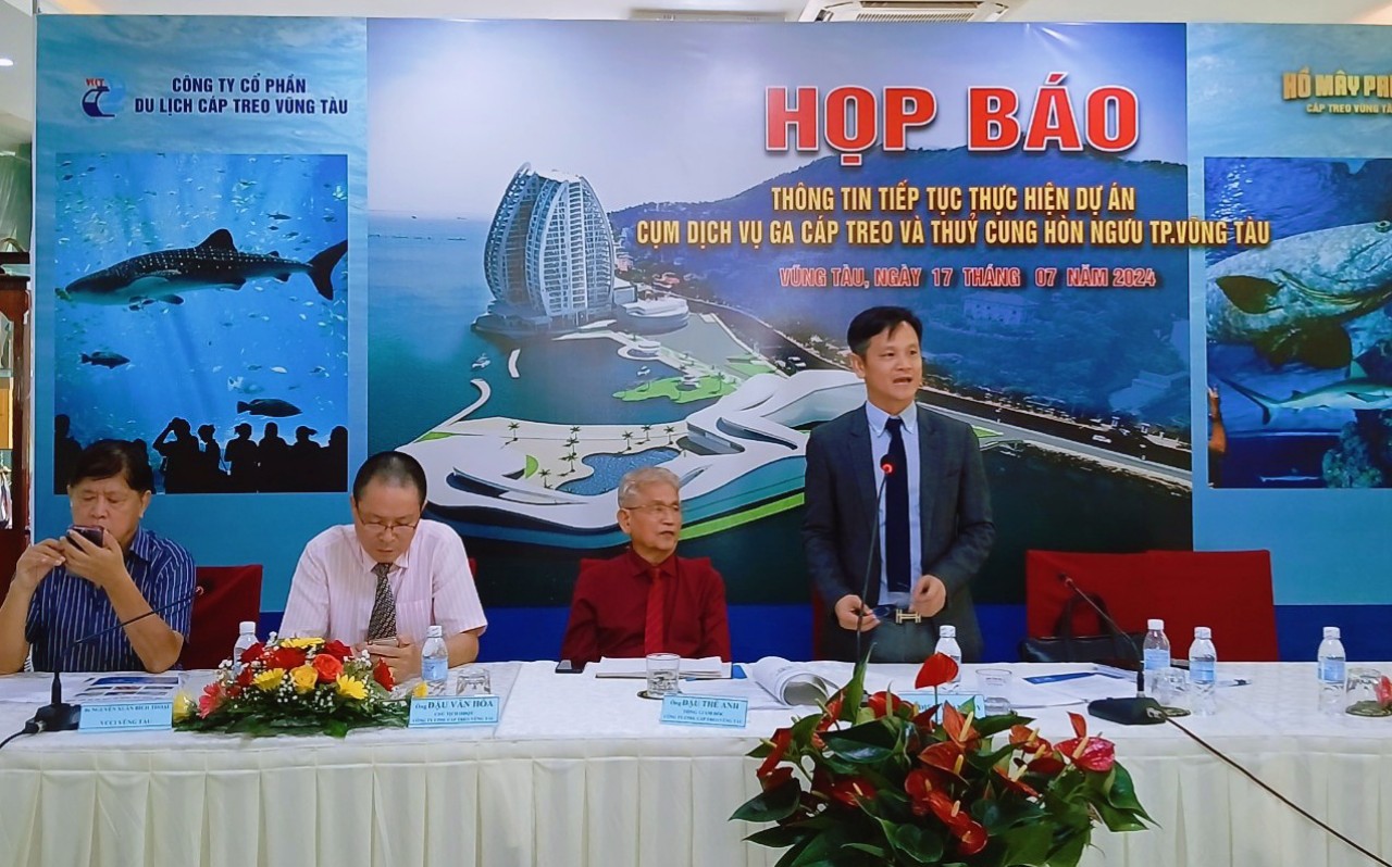 On July 17, Vung Tau Cable Car Tourism Joint Stock Company (VCCT) announced the reactivation of the Hon Nguu Aquarium project at Bai Truoc beach after receiving an official letter from the People's Committee of Ba Ria - Vung Tauprovince permitting the investor to resume construction