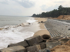 Bình Thuận đầu tư gần 40 tỷ đồng xây kè bảo vệ bờ biển xã Bình Thạnh