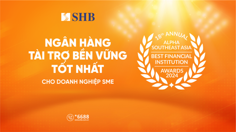 SHB honored as “Best SME Bank for Sustainable Finance”