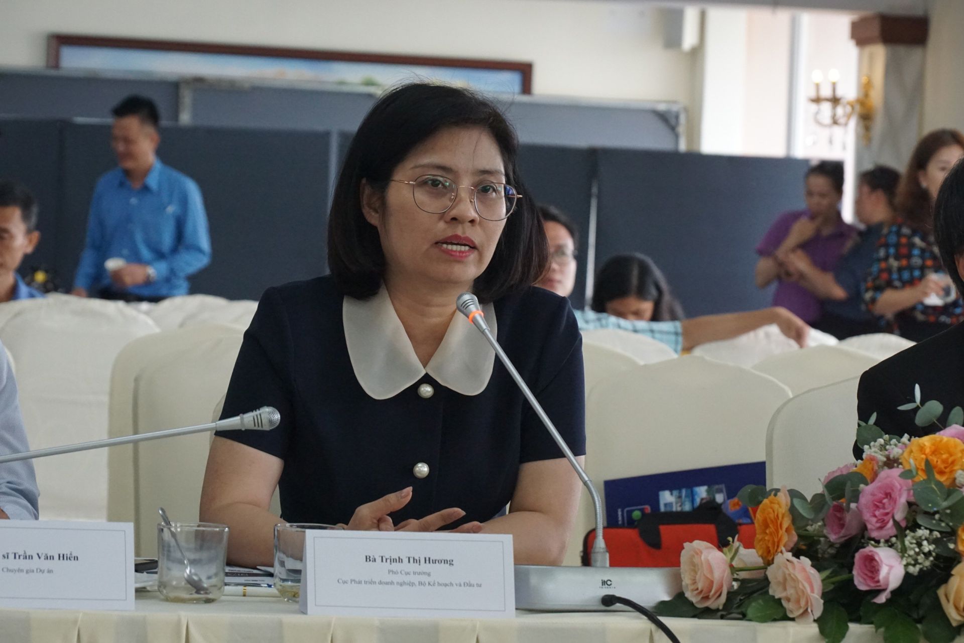 Ms. Trinh Thi Huong, Deputy Director of the Enterprise Development Department, Ministry of Planning and Investment