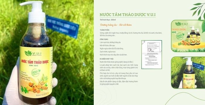 Nước tắm Thảo dược V.U.I