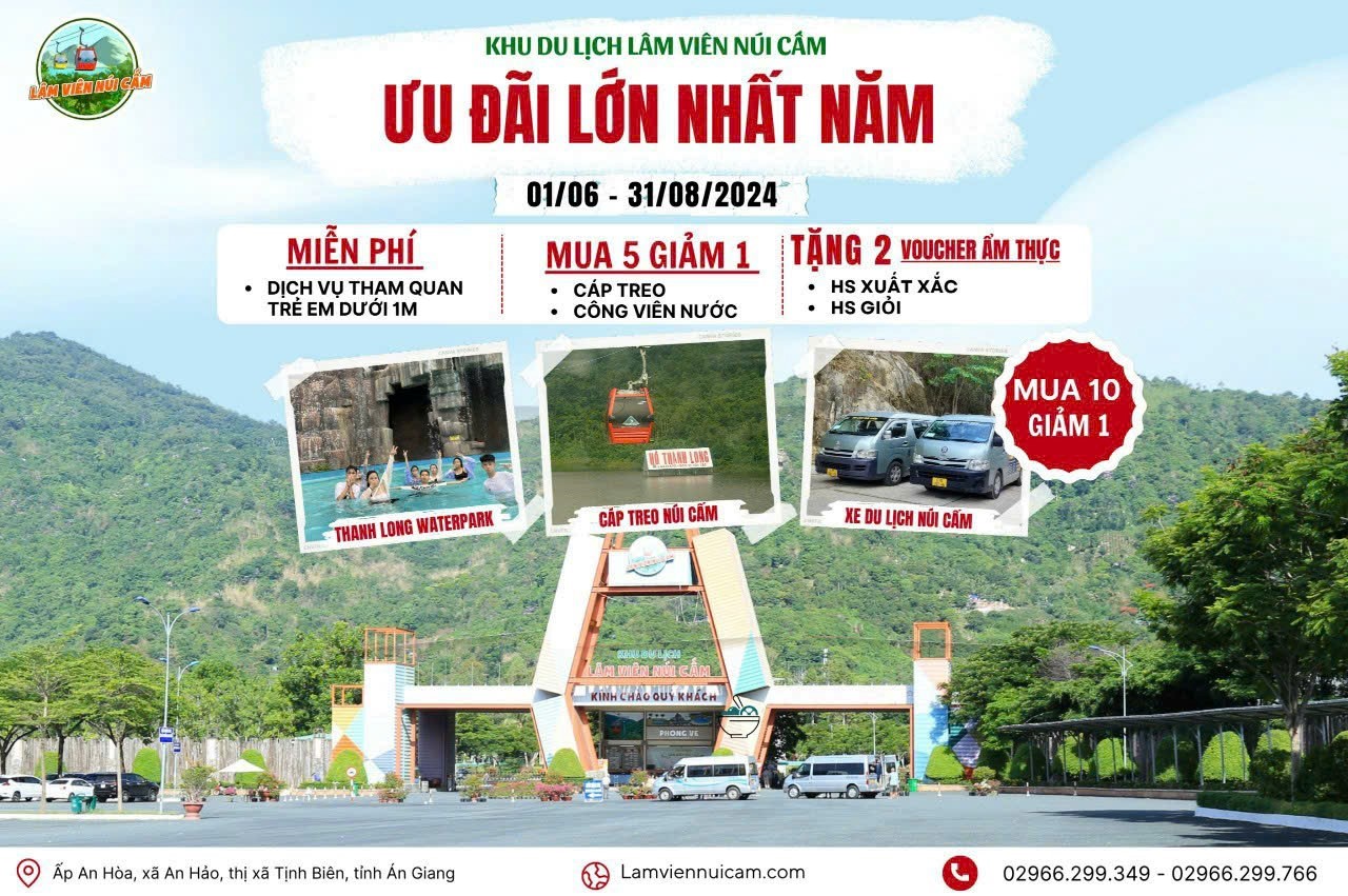 As summer arrives, visit Lam Vien Nui Cam to receive many special offers