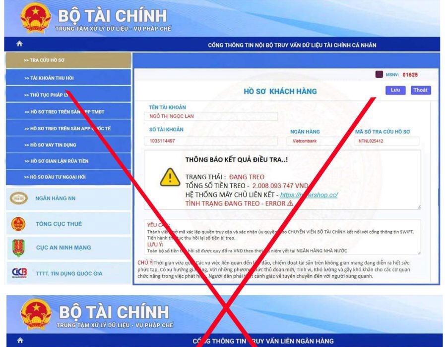 Bộ Tài chính khuyến cáo khuyến cáo việc giả mạo văn bản, con dấu và Website của Bộ