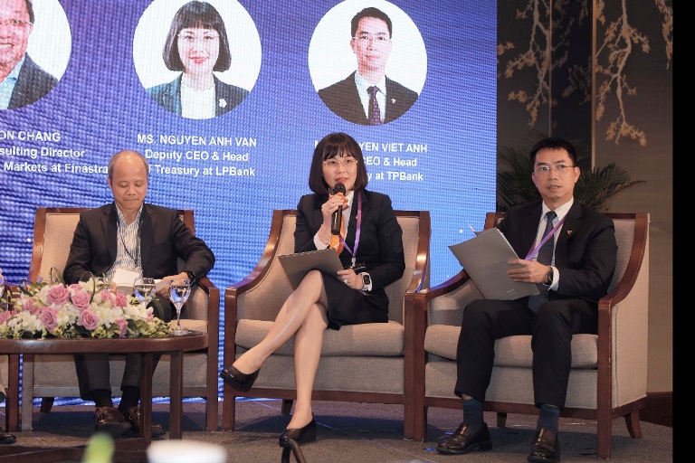 Ảnh minh họaBà Nguyễn Ánh Vân phát biểu tại Tọa đàm Treasury Executive Summit 2024