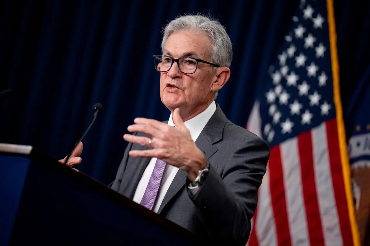 Chủ tịch Cục Dự trữ Liên bang Jerome Powell phát biểu tại một cuộc họp báo vào ngày 31 tháng 7