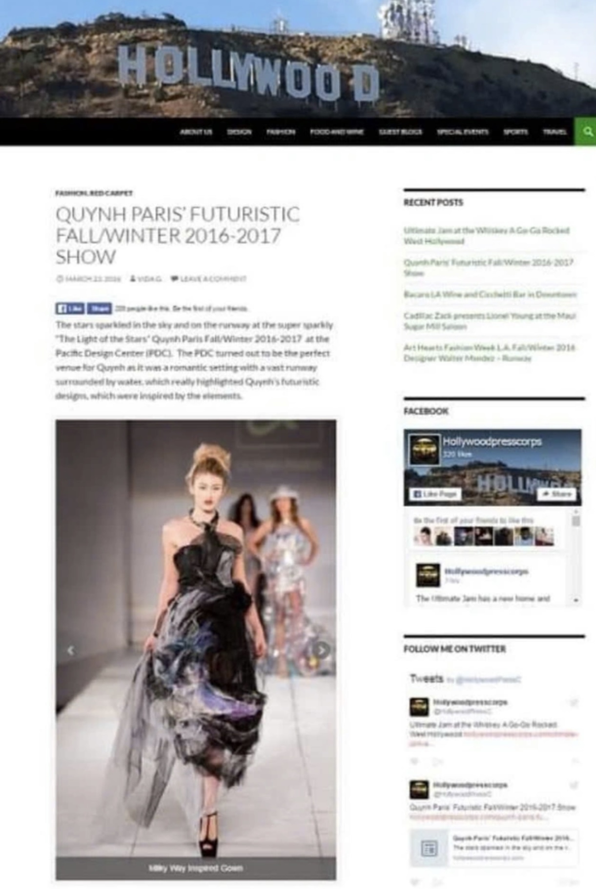 American media have previously written about designer Quynh Paris's collections.