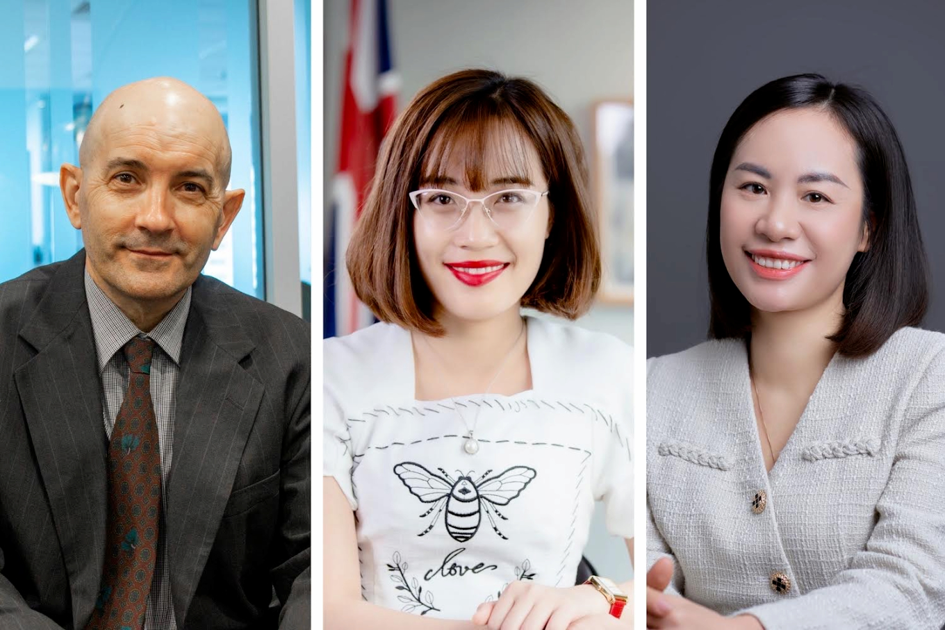 From left: Associate Professor Abel D. Alonso, Dr. Dang Thao Quyen, Dr. Vu Thi Kim Oanh