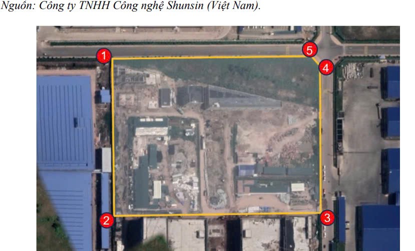 The site within Quang Chau Industrial Park designated for chip production