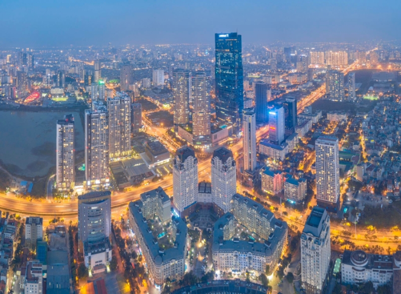 A view of Hanoi.
