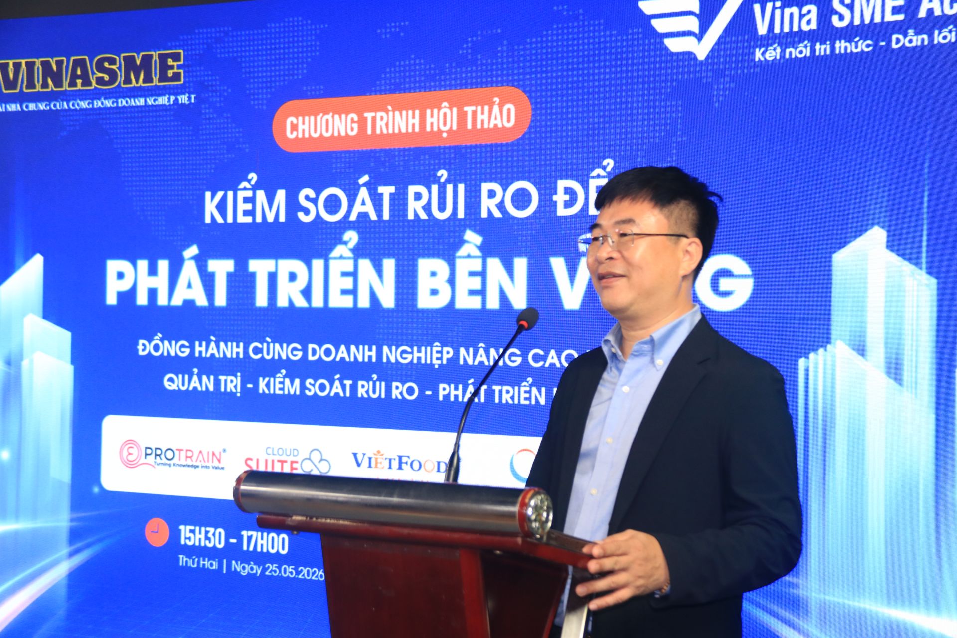 Mr. Ha Ngoc Son, Director of the Enterprise Training & Consulting Center, Vietnam Association of Small and Medium Enterprises (VINASME)
