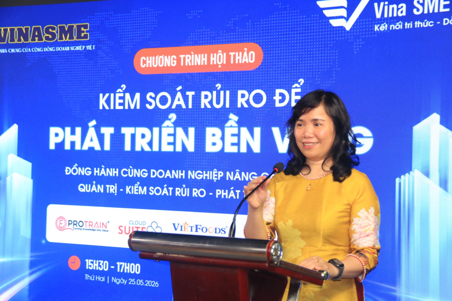 Mrs. Tran Minh Phuong, M.A., Internal Audit and Internal Control Expert, Director of ProTrain