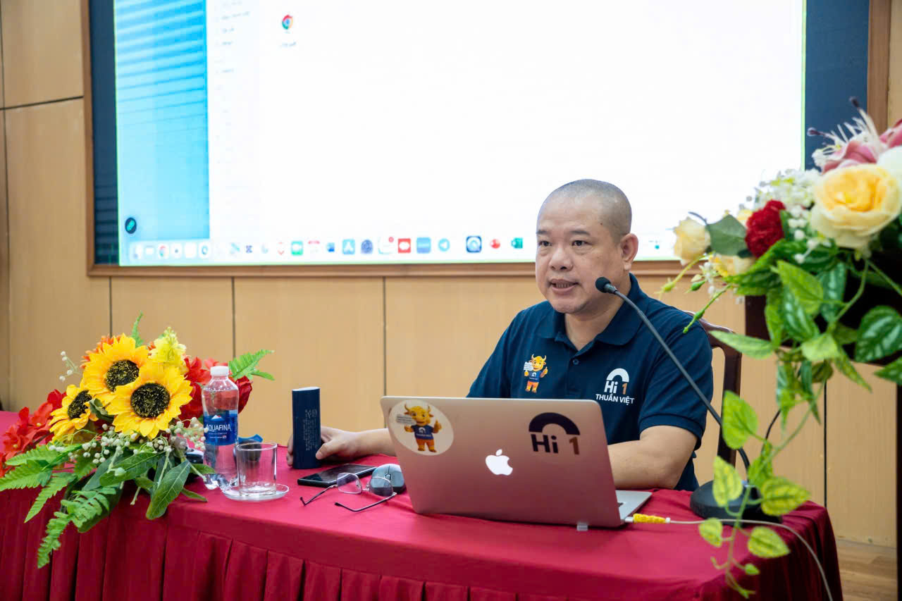 Mr. Kieu Tien Anh shares: Hi1 carries a national vision &mdash; transforming every province and city into a digital transformation hub, and turning every student into a brand ambassador for Vietnamese products