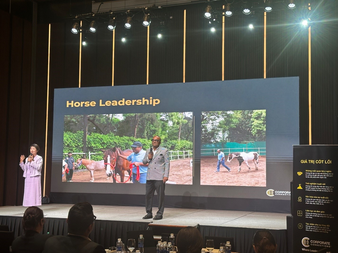 Throughout a horse-leading activity, Mr Sri Rathi illustrated the key path to build trust between business and partners