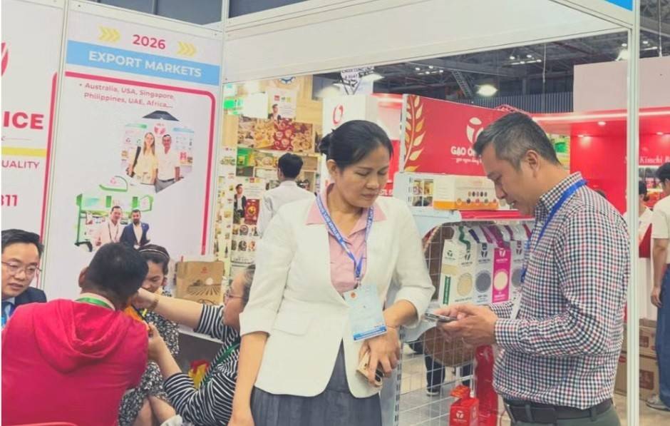 Gao Ong Tho&rsquo;s booth at the 2026 International Supply Chain Connection Exhibition.